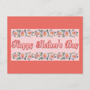 Happy Moederdag Floral Briefkaart