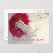 Happy Moederdag Floral Briefkaart (Voorkant / Achterkant)