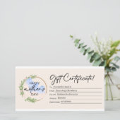 Happy Moederdag Floral Cadeaubon (Staand voorkant)