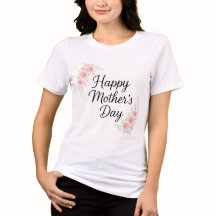 Happy Moederdag Floral T-shirt