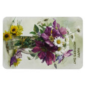 Happy Moederdag Flower Fine Art Gift Magneet (Horizontaal)