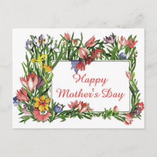Happy Moederdag Flowers Briefkaart