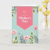 Happy Moederdag Flowers Kaart (Gele Bloem)