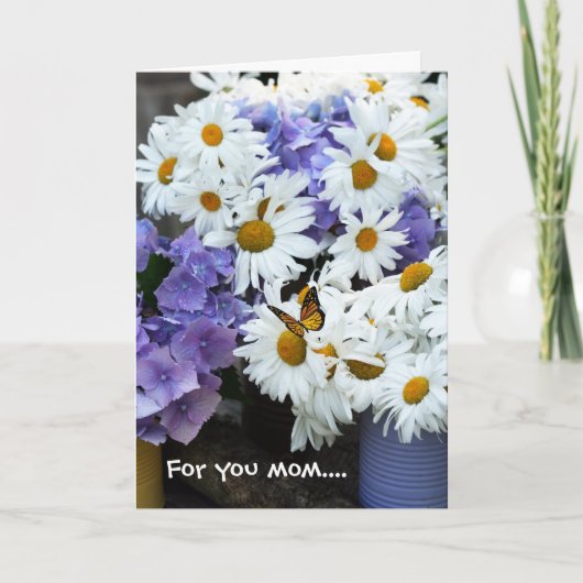 Happy Moederdag Folded Wenskaart Kaart (Voorkant)