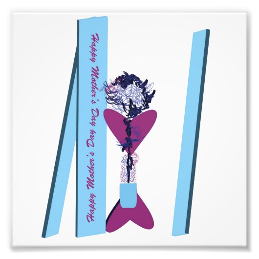 Happy Moederdag foto afdrukken Afdruk (Voorkant)