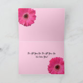 Happy Moederdag Fresh Pink Gerber Daisies Kaart (Binnen)