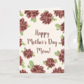 Happy Moederdag Generic - Red Daisies Lijst. Kaart (Voorkant)