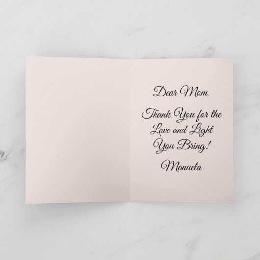 Happy Moederdag Gepersonaliseerde Schattigee Cat Kaart (Binnen)