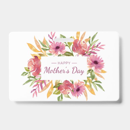 Happy Moederdag Gift Badge (Voorzijde)