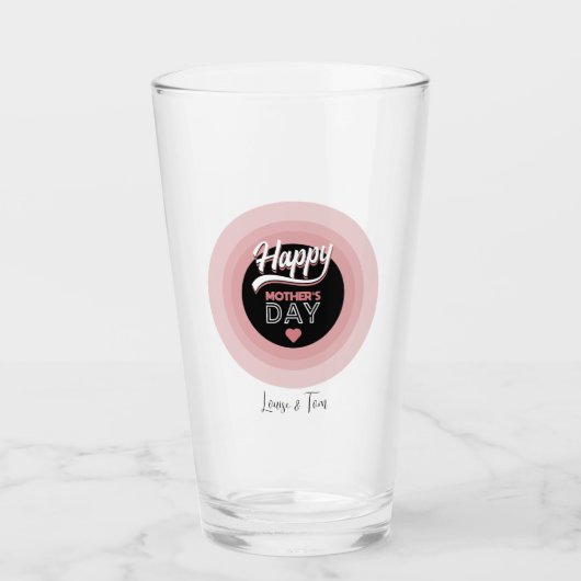 Happy moederdag glas (Voorkant)