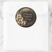 Happy Moederdag - Gold Script-stickers Ronde Sticker (Tas)