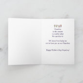 Happy Moederdag Grandmoeder Fun Kinder Cartoon Kaart (Binnen)