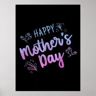 Happy Moederdag Happy Mothers Day Giften Poster