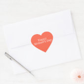 Happy Moederdag Hart Sticker (Envelop)