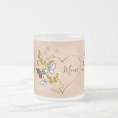 Happy Moederdag hart vlinders | Matglas Koffiemok (Center)