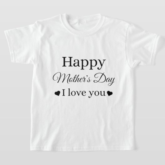 Happy moederdag heart moederdag mama t-shirt (Laagn)