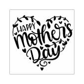 Happy Moederdag Heart Rubberstempel (Afrduk)
