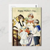 Happy Moederdag,  illustratie Briefkaart (Voorkant / Achterkant)