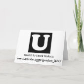 Happy Moederdag Kaart (Achterkant)