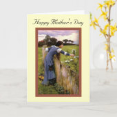 Happy Moederdag Kaart (Gele Bloem)