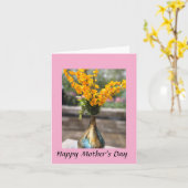 Happy Moederdag Kaart (Gele Bloem)