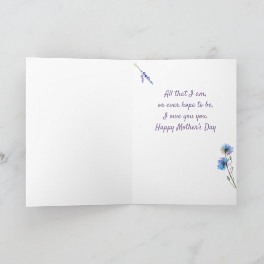 Happy Moederdag Kaart (Binnen)