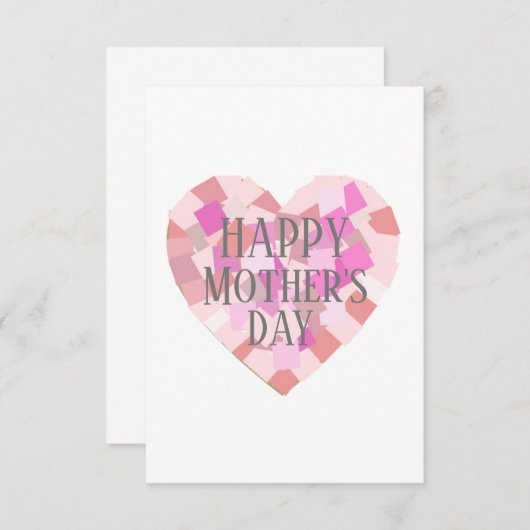 HAPPY-MOEDERDAG kaart (Voorkant / Achterkant)