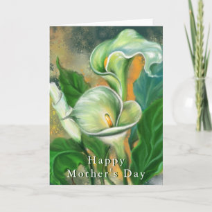 Happy Moederdag Kaart Calla Lily Flowers