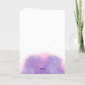 Happy Moederdag Kaart, magische bloem, Briefkaart (Achterkant)