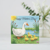 Happy Moederdag Kaart - Mama Goose (Staand voorkant)