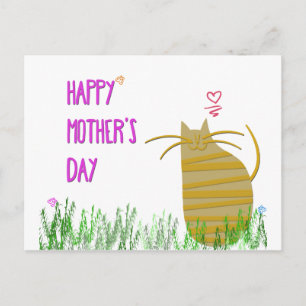 Happy Moederdag Kat Briefkaart