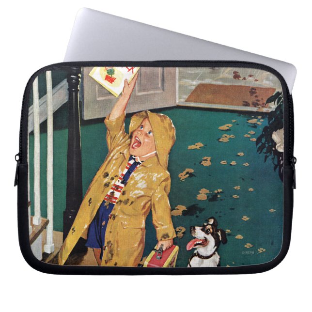 Happy Moederdag Laptop Sleeve (Voorkant)