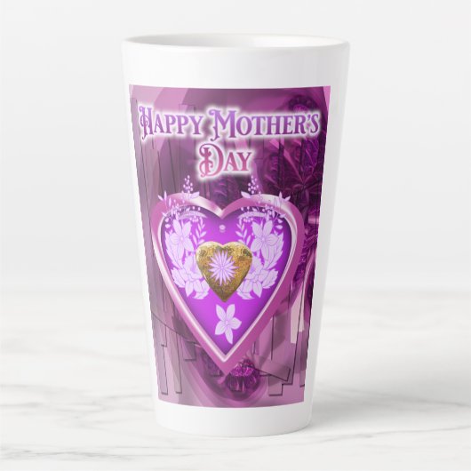 Happy Moederdag Latte Mok (Voorkant)