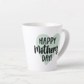 Happy Moederdag Latte Mok (Rechterhoek)