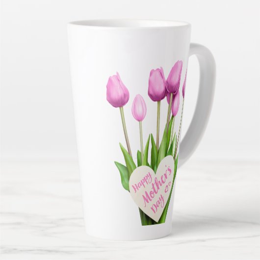 Happy Moederdag Latte Mok (Rechterhoek)