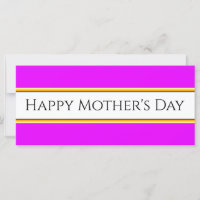 HAPPY MOEDERDAG Levendige roze witte strepen
