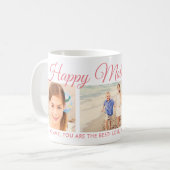 Happy Moederdag mam Roze script foto Keepomwille Koffiemok (Voorkant links)