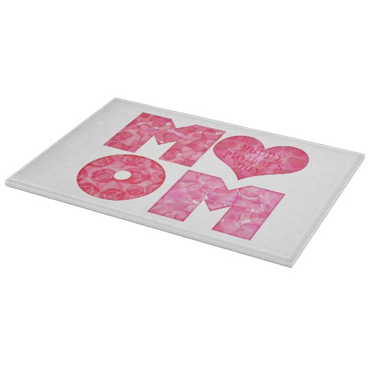 Happy Moederdag mama Alphabet Snijplank (Hoek)