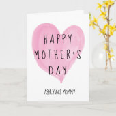 Happy Moederdag mama Kaart (Gele Bloem)