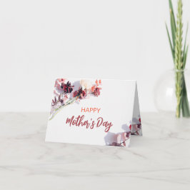 Happy Moederdag | Maroon Flowers Kaart