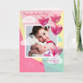 Happy Moederdag met aangepaste Sjabloon fotokaart (Voorkant)