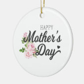 Happy Moederdag met roze rozen | ORNAMENT (Links)