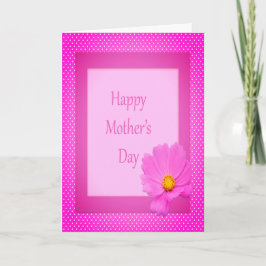 Happy Moederdag met roze ventilatorfeestdag Kaart