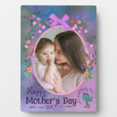 Happy Moederdag | Moeder & Baby-fotokaart Fotoplaat (voorkant)