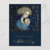 Happy Moederdag moeder en kind schilderen Briefkaart (Voorkant)