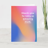 Happy Moederdag MUM Moderne Abstracte foto Feestdagen Kaart (Voorkant)