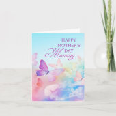 Happy Moederdag MUMMY pastelvlinders foto Feestdagen Kaart (Voorkant)
