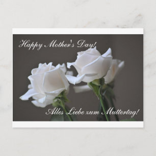 Happy Moederdag - Muttertag - Roos Briefkaart