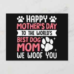 Happy Moederdag naar de wereld beste hond mama Feestdagenkaart
