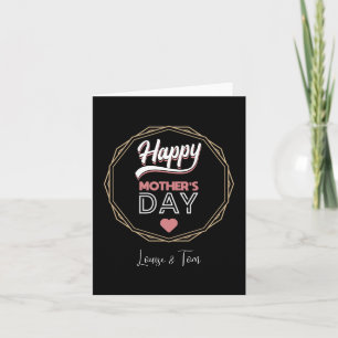 Happy moederdag notitiekaartje